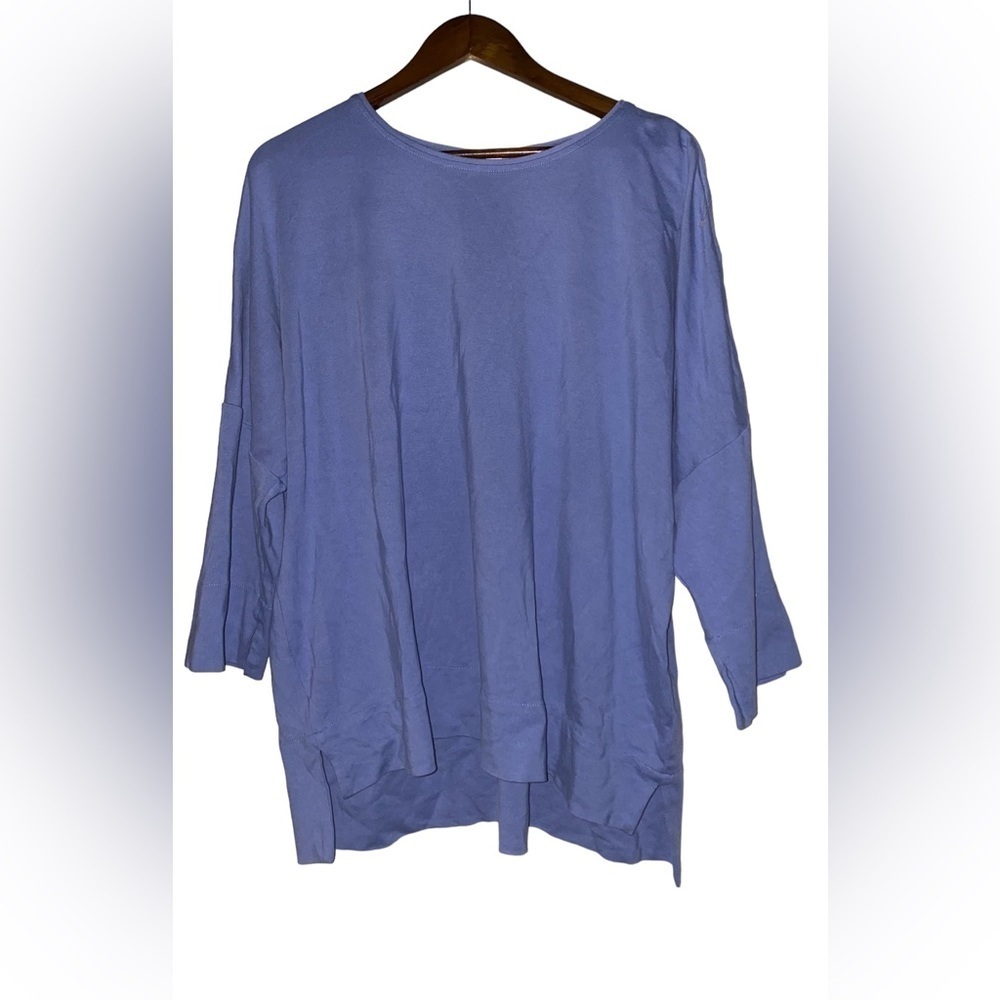 J. Jill Ponte Popover Top Beachy Coastal Women XL Lightweight Casual Relax
